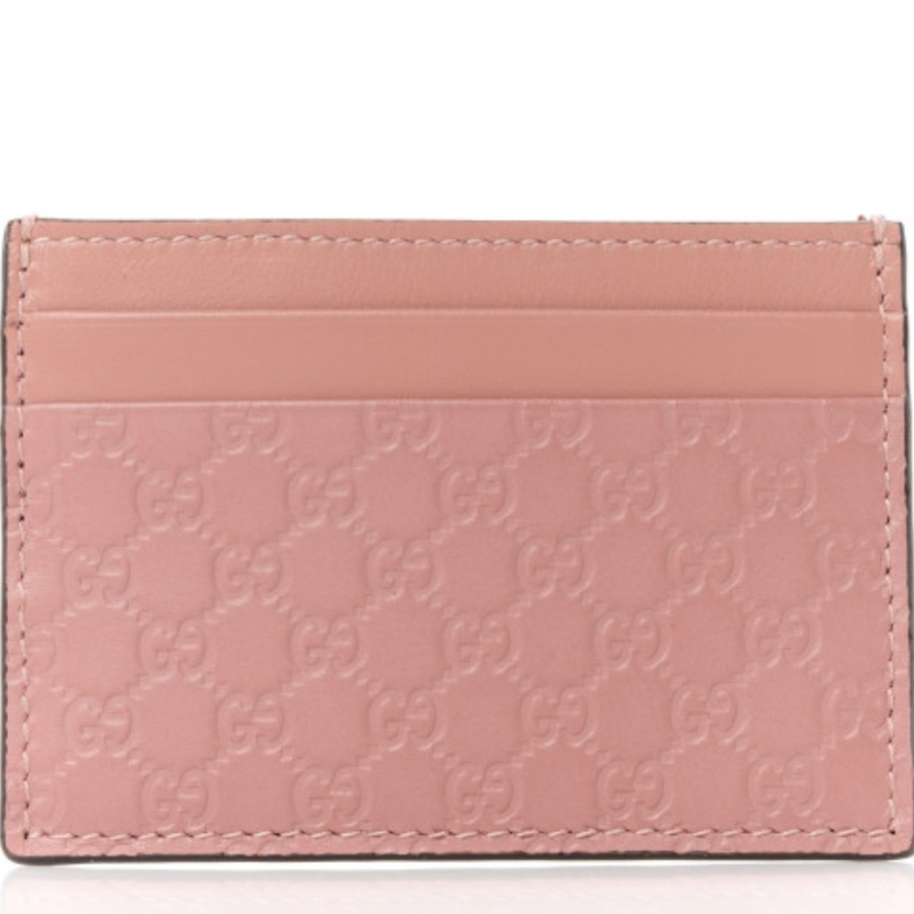 Authentic Gucci - Card Holder Soft Pink